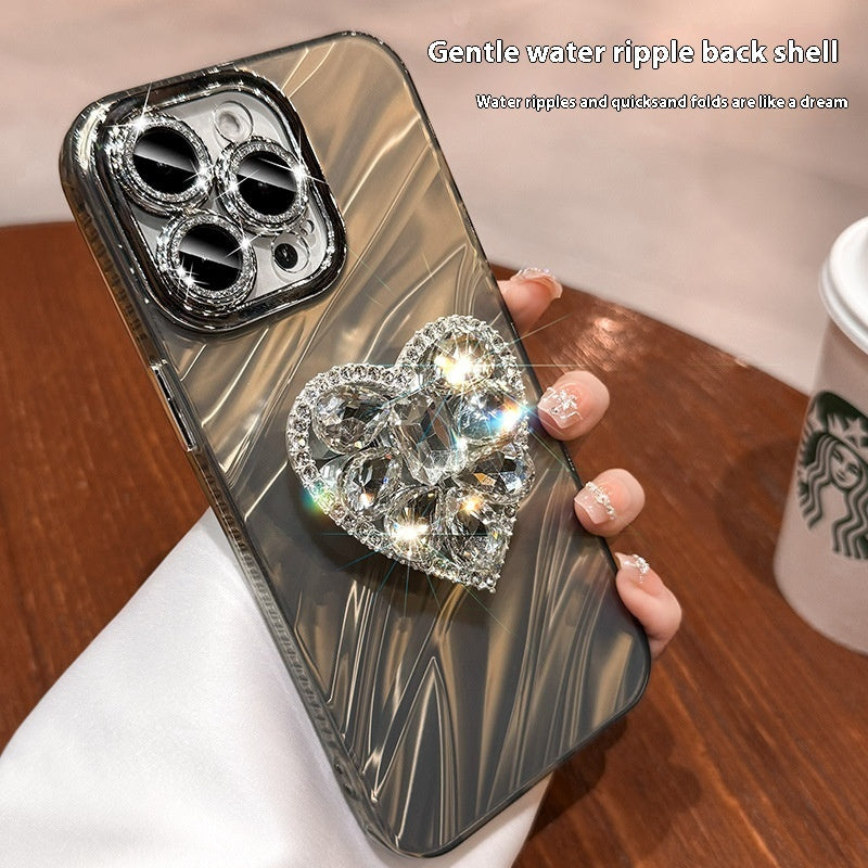 Rhinestone Love Bracket Phone Case