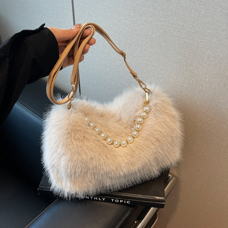 Pearl Chain Crossbody Bag