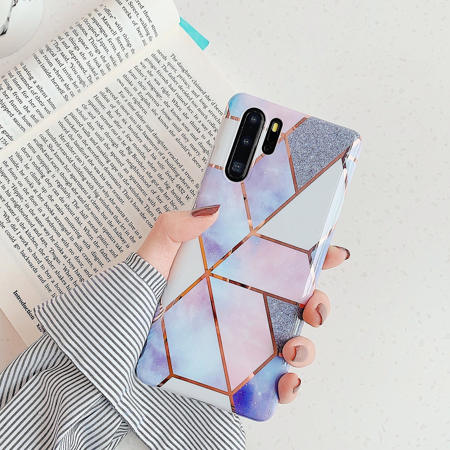 Electroplated Marble Phone Case