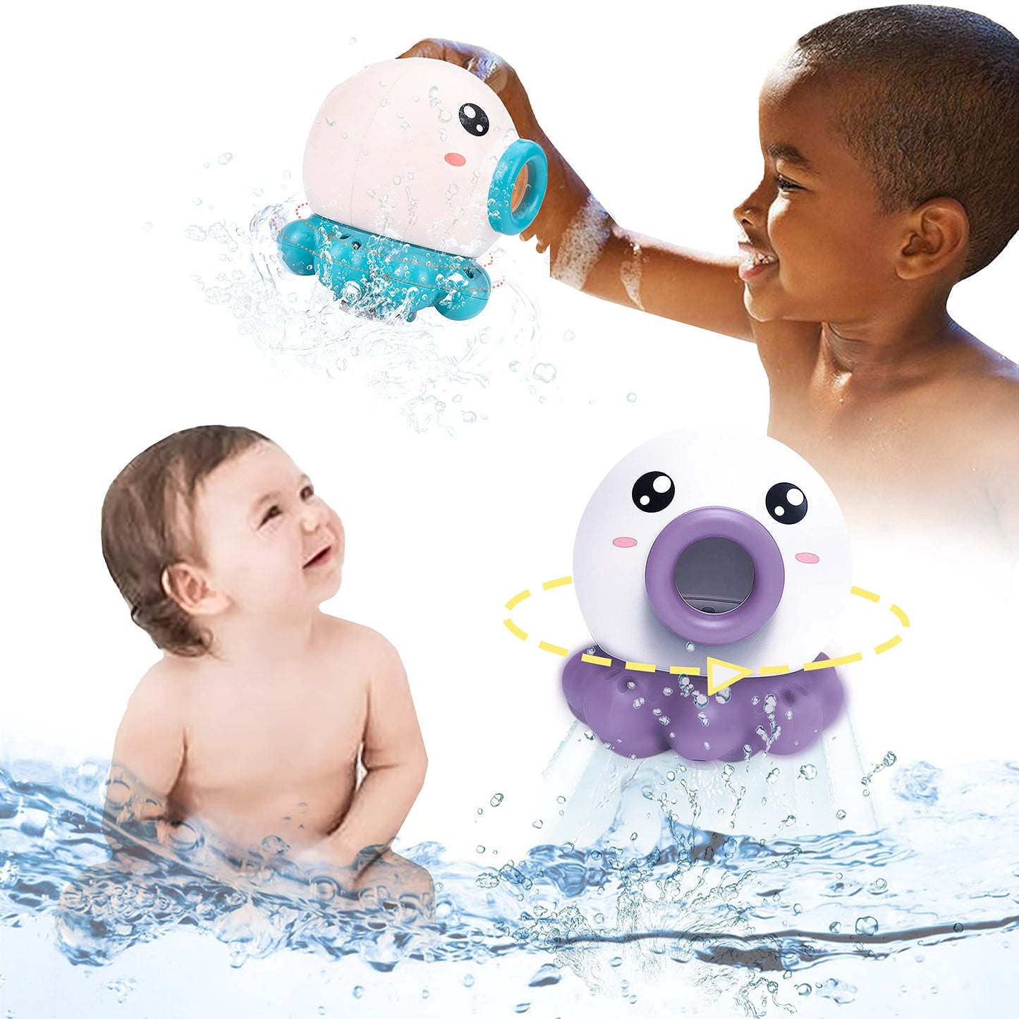 Octopus Fountain Bath Toy For Babies