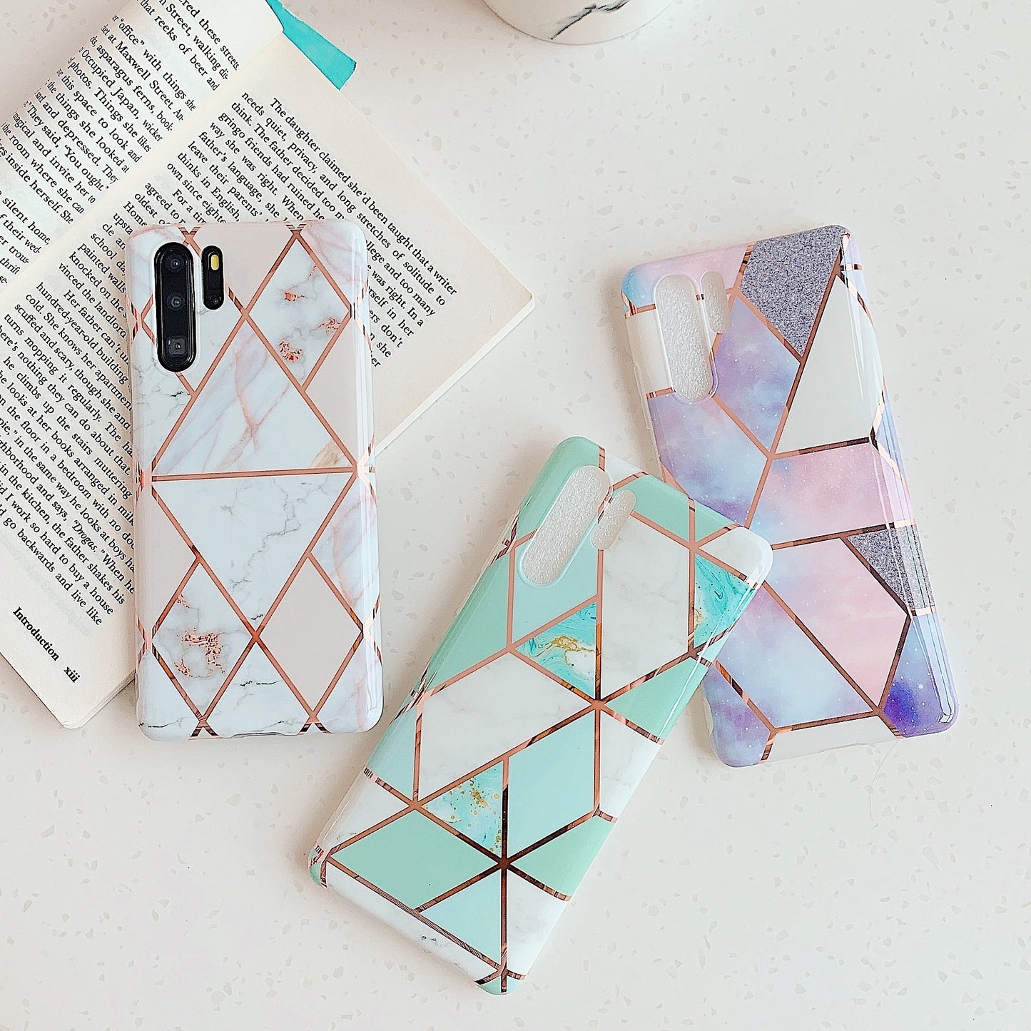 Electroplated Marble Phone Case