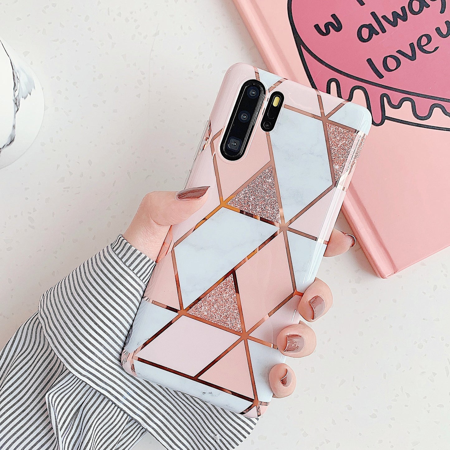 Electroplated Marble Phone Case