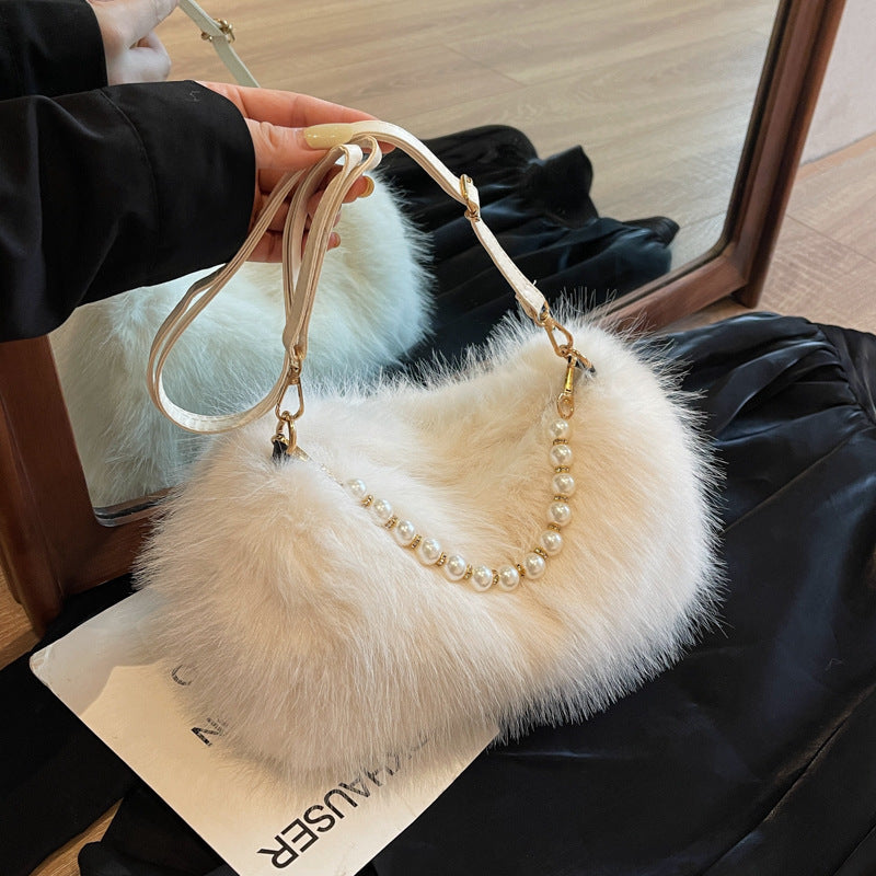 Pearl Chain Crossbody Bag