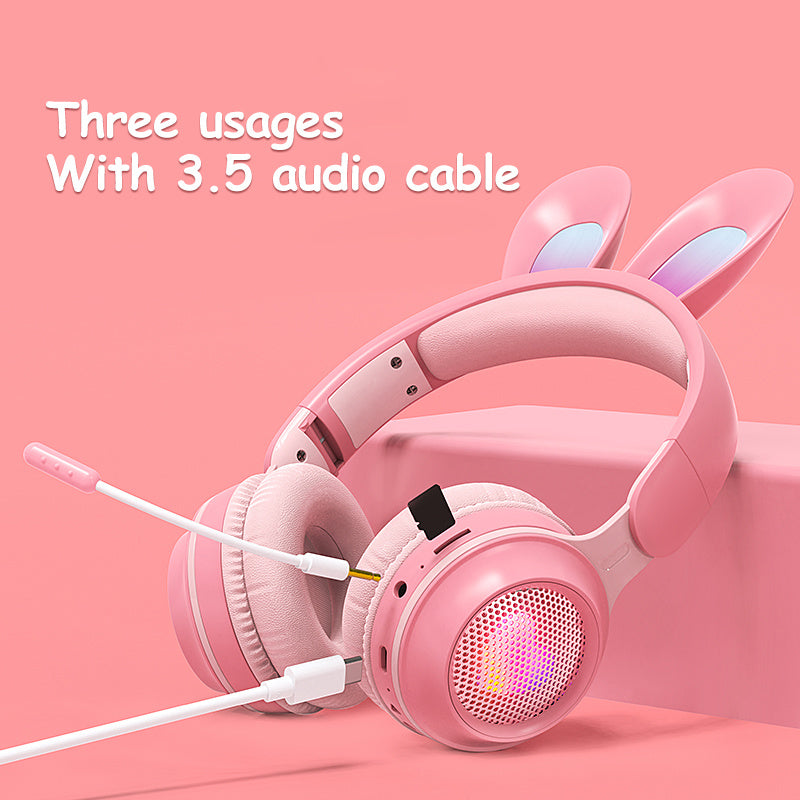 Wireless Luminous Rabbit Ears Headphones