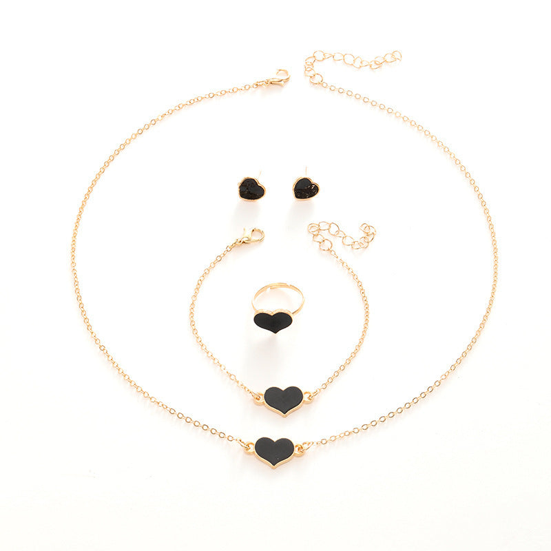 Women's Suit Heart Necklace