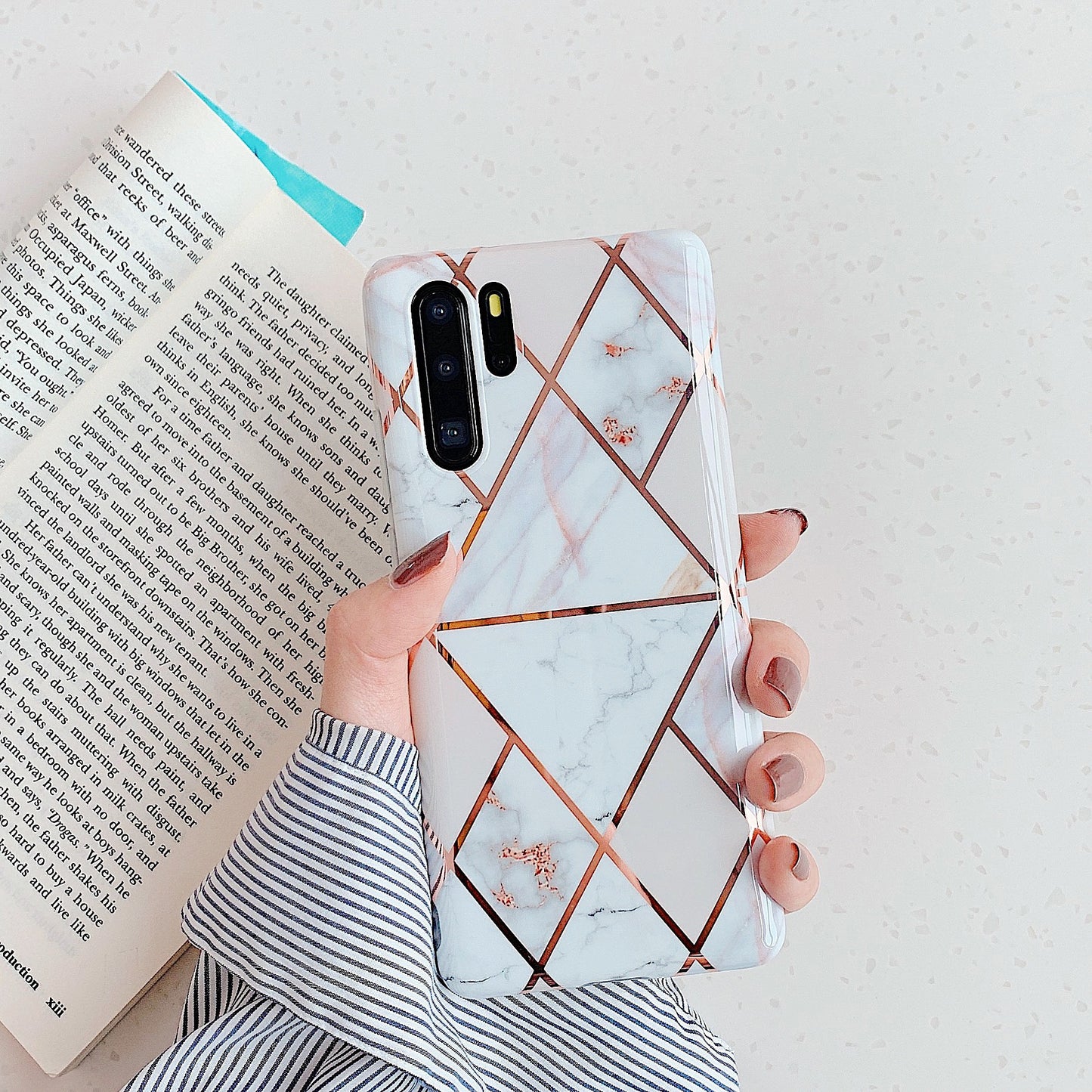 Electroplated Marble Phone Case