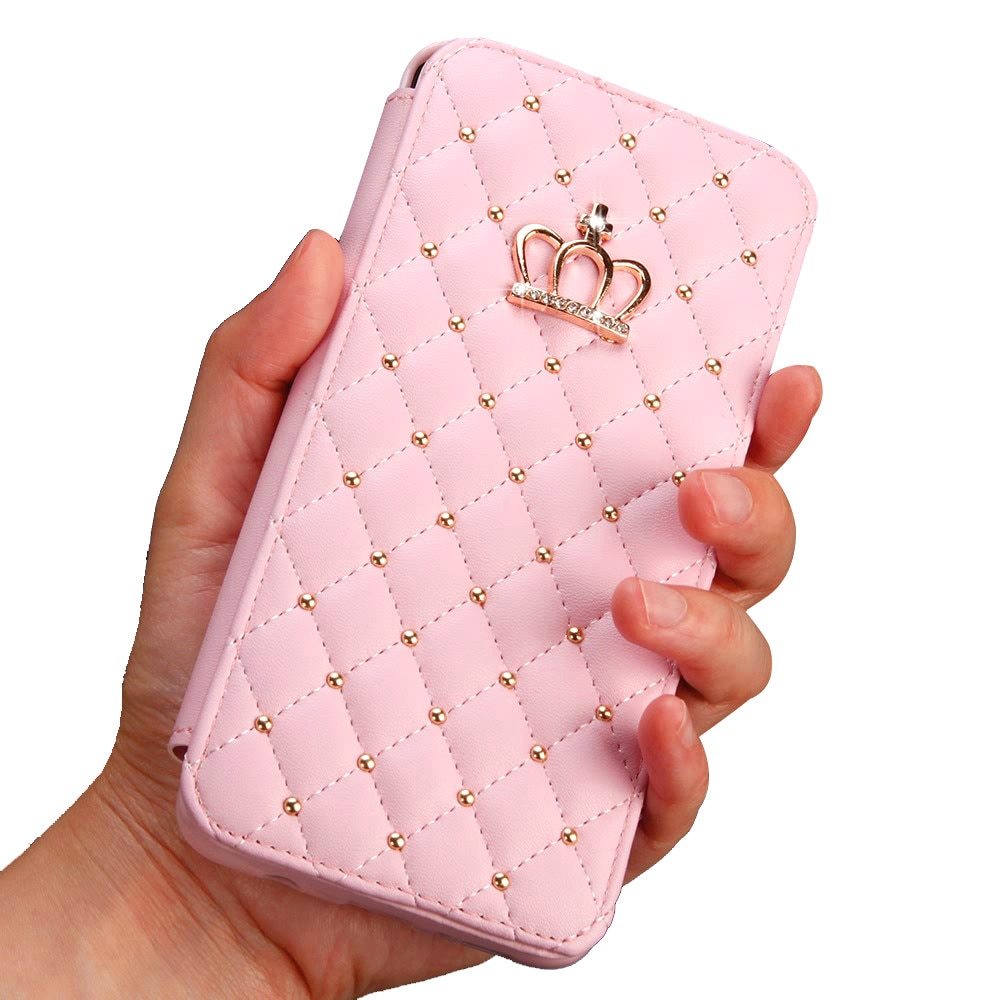 Crown Card Leather Phone Case