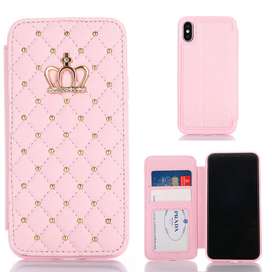 Crown Card Leather Phone Case