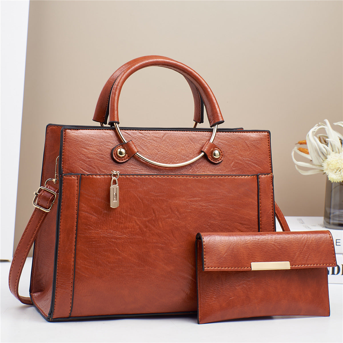 Special-interest Design Handbag Two-piece Set