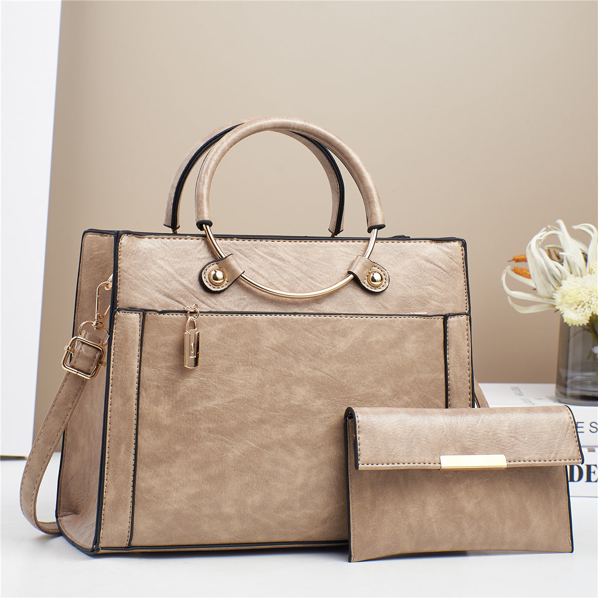 Special-interest Design Handbag Two-piece Set