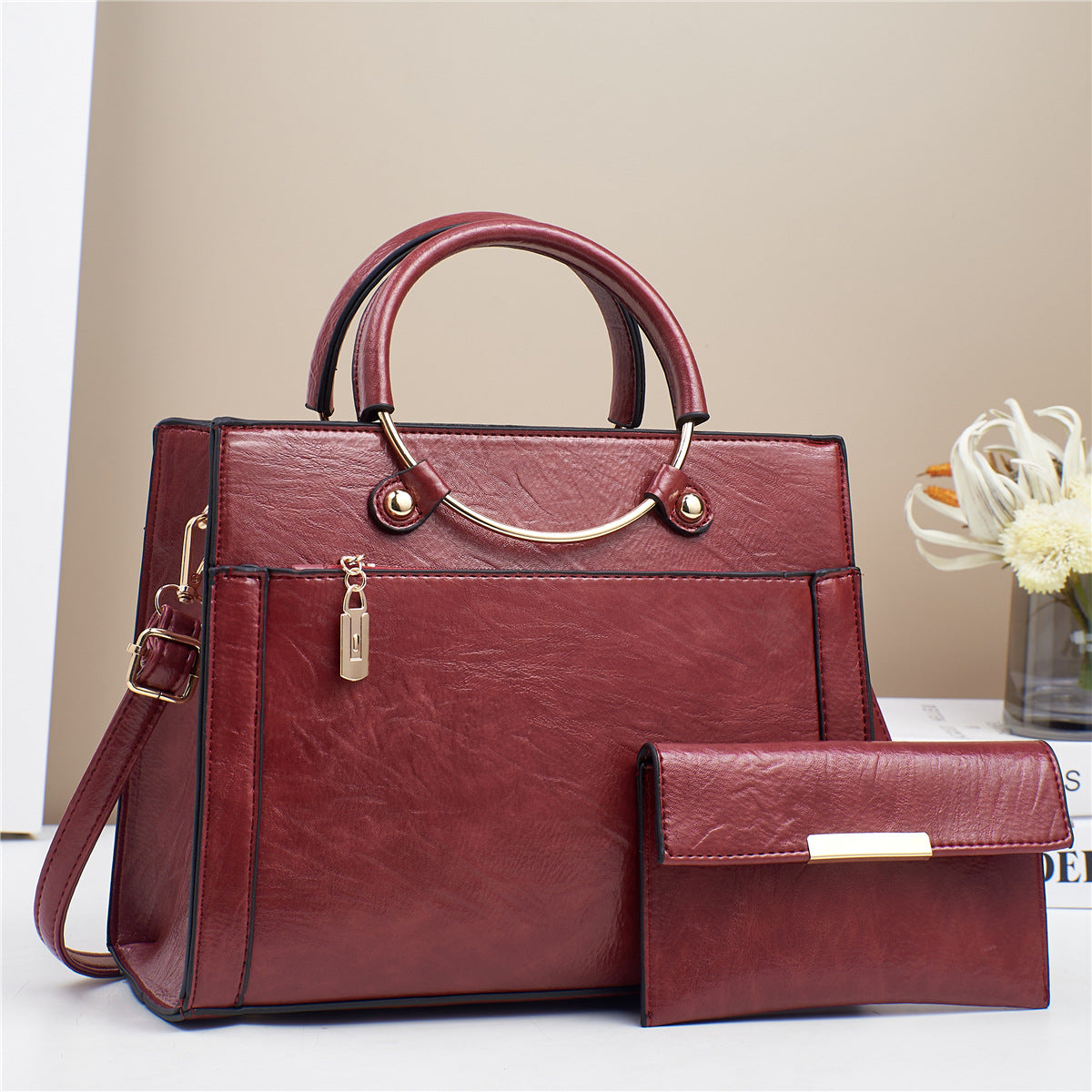 Special-interest Design Handbag Two-piece Set