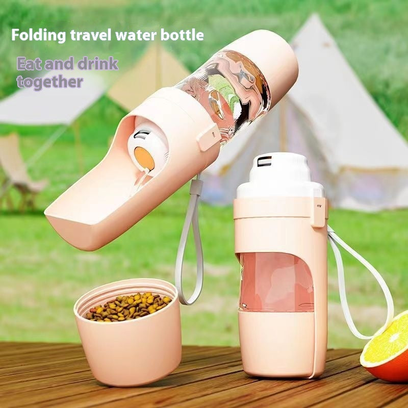 2 In 1 Travel Pet Water Bottle