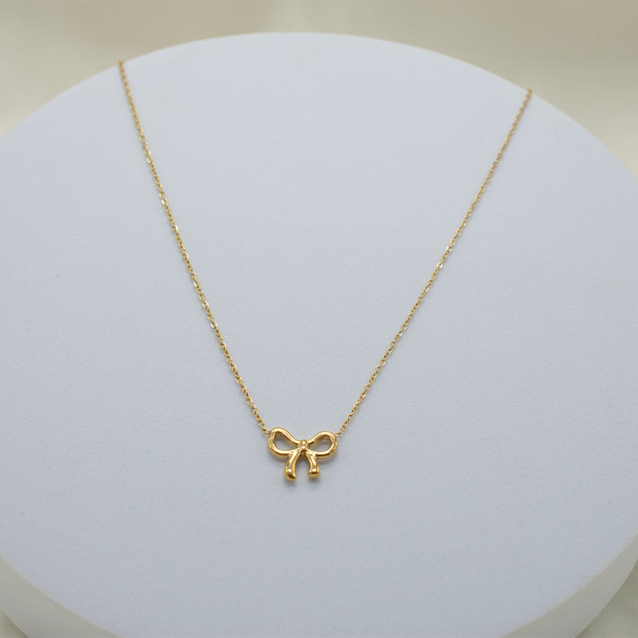 Cute Bow Pendant Necklace