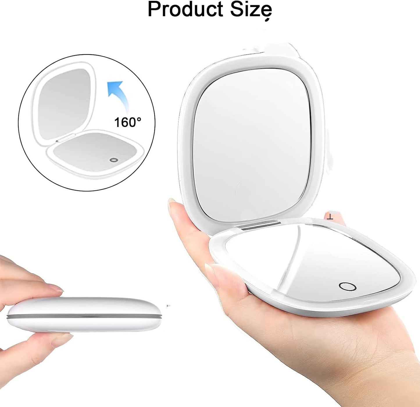 Handheld LED Make-up Mirror